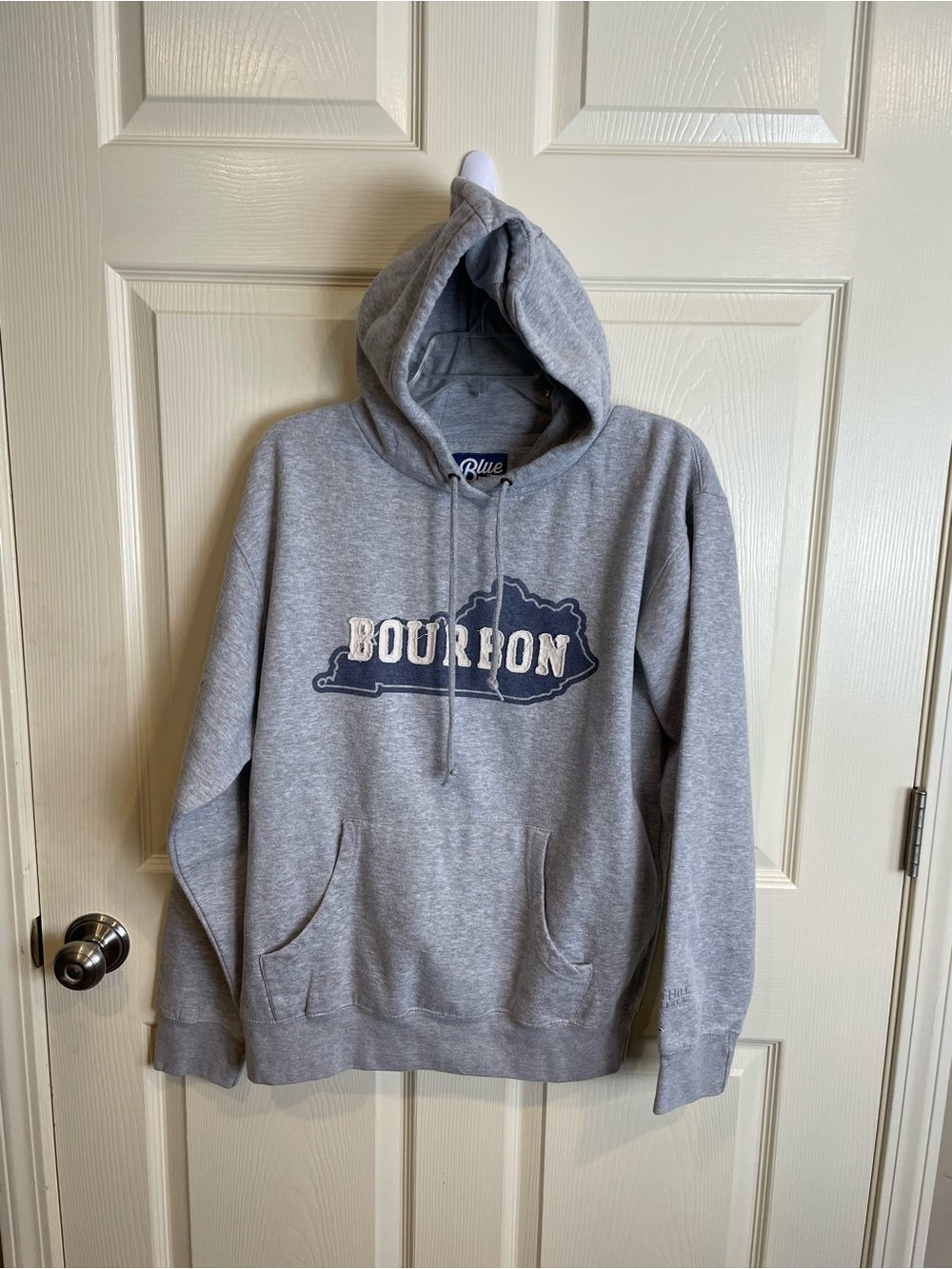 Kentucky Bourbon Graphic Hooded Sweatshirt - Gray medium